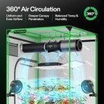 VIVOSUN AeroLight Wing AW200SE, LED Grow Light 200W with Integrated Circulation Fan & GrowHub Controller E25, Compatible with App & E42A, 3x3 Ft. Coverage, Establish an Intelligent Grow Environment