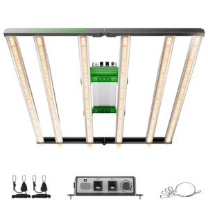MARS HYDRO 2025 New Version FC-E4800 Foldable LED Grow Light 4x4ft Full Spectrum Grow Light Bar 480Watt Plant Growing Light Remote Control