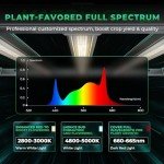 MARS HYDRO 2025 New Version FC-E4800 Foldable LED Grow Light 4x4ft Full Spectrum Grow Light Bar 480Watt Plant Growing Light Remote Control