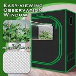 Indoor Hydroponic Grow Tent 48"x24"x60" with Window