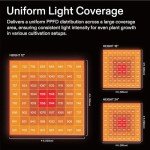 VIVOSUN VSFL6450 Bar LED Grow Light, 645W 6 Bars Plant Grow Light, Foldable & Dimmable, Full Spectrum with UR/FR Light for Indoor Plants