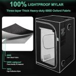 4x4 Indoor Grow Tent with Thermohygrometer & Organizer