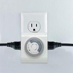 GE 24-Hour Mechanical Outlet Timer with 2 Grounded Sockets - Indoor Use for Lights & Appliances, Daily ON/OFF Cycle, 2-Pack (46211)
