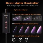 Patigrow 60-Cell Self-Watering Seed Starter Tray with Grow Light, Seed Starter Kit with 4.07” Humidity Dome, Indoor Seedling Starter Tray, Seed Starting Trays for Plant Germination, Seeds Growing