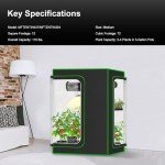 MELONFARM 2-in-1 Hydroponic Grow Tent, 36"x24"x48