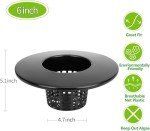 Lykvrii 3 Pack Net Pots 6 Inch for 5 Gallon, 2 in 1 Wide Lip Hydroponic Bucket Lids, DWC Hydroponic Baskets net Pot lid for 5 and 3.5 Gallon