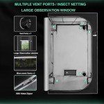 4x4 Indoor Grow Tent with Thermohygrometer & Organizer