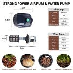 RDWC Top Feed Drip Hydroponics Systems, Recirculating Deep Water Culture Hydroponic Bucket System, 5 Gallon Hydroponics Growing System Kit with Water Pump, Air Pump(4 Bucket + Reservoir + Drip Kit)