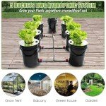 Hydroponic System, Growing System Kit 7 Bucket 5 Gallon Recirculating Deep Water Aquaculture, Hydroponic Growing Kit with Pump, Air Stone and Water Leveling Device for Indoor/Outdoor Leafy Vegetables