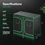 VIVOSUN 4x8 Grow Tent with Observation Window
