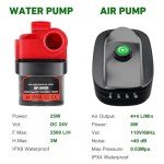 RDWC Hydroponics Grow System 4 Site + Reservoir, 7-Gallon Top Drip Recirculating Deep Water Culture Hydroponic Bucket System, Hydroponics Growing System Kit with Water Pump, Air Pump