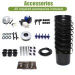 Hydroponic System, Growing System Kit 7 Bucket 5 Gallon Recirculating Deep Water Aquaculture, Hydroponic Growing Kit with Pump, Air Stone and Water Leveling Device for Indoor/Outdoor Leafy Vegetables