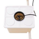 Silencear DWC Hydroponics Grow System, 2.91 Gallon 5 Buckets Deep Water Culture DWC Hydroponic Grow System Kit with 4W Pump, Clay Pebbles and Water Level Device, for Indoor/Outdoor