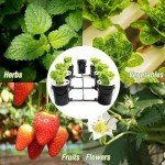 Hydroponic System, Growing System Kit 7 Bucket 5 Gallon Recirculating Deep Water Aquaculture, Hydroponic Growing Kit with Pump, Air Stone and Water Leveling Device for Indoor/Outdoor Leafy Vegetables