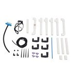 Silencear DWC Hydroponics Grow System, 2.91 Gallon 5 Buckets Deep Water Culture DWC Hydroponic Grow System Kit with 4W Pump, Clay Pebbles and Water Level Device, for Indoor/Outdoor