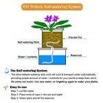 ORIMERC 150 feet 1/4 inch Self Watering Capillary Wick Cord Vacation Plant Sitter Hydroponic Wicking Self-Watering Planter Pot Automatic Water System Device Potted Violet Auto Seedling Waterer Rope