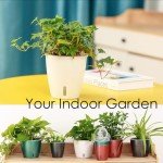 KvyusFlourish Self-Watering Pots for Indoor Plants, 6-Pack 6.7'' Self Watering Planter with Drainage Holes, Small African Violet Pots with Water Indicator, Clear Wick Pot, Black