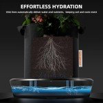 Spider Farmer 2025 Newest Gravity-Fed Self-Watering System No Power Needed, 4-Pack Auto Watering System with 13 Gallon Reservoir, 4Pcs Water Delivery Fabric Pot Base for Indoor Plants, Grow Tents