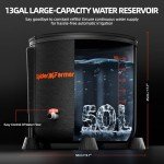 Spider Farmer 2025 Newest Gravity-Fed Self-Watering System No Power Needed, 4-Pack Auto Watering System with 13 Gallon Reservoir, 4Pcs Water Delivery Fabric Pot Base for Indoor Plants, Grow Tents
