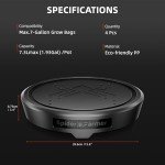 Spider Farmer 2025 Newest Gravity-Fed Self-Watering System No Power Needed, 4-Pack Auto Watering System with 13 Gallon Reservoir, 4Pcs Water Delivery Fabric Pot Base for Indoor Plants, Grow Tents