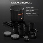 Spider Farmer 2025 Newest Gravity-Fed Self-Watering System No Power Needed, 4-Pack Auto Watering System with 13 Gallon Reservoir, 4Pcs Water Delivery Fabric Pot Base for Indoor Plants, Grow Tents