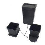 AutoPot 2 Pot System (3.9 Gallon Plastic Pots) (*Includes AIRBASES & AIRDOMES) Self-Watering, Gravity-Fed Hydroponic System (2Pot - 3.9 Gallon - 12.4 Gallon Tank)