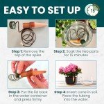 Blumat Classic Plant Watering Stakes - Self-Watering Insert for Indoor and Outdoor Plants - Automatic Slow Release Irrigation System for Potted Plants - Houseplant Care Device (3 Packs)