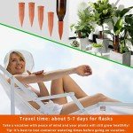 TKSCUSR Plant Self-Watering Stakes-15 Pack Terracotta Automatic Plant Waterer Devices Auto-Water Irrigation System for Indoor/Outdoor Plants