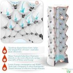 Nutraponics Hydroponics Tower - Hydroponics Growing System for Indoor Herbs, Fruits and Vegetables - Aeroponic Tower with Hydrating Pump, Timer, Adapter, Seeding Bed & Net Pots (Aqua 64)