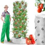 Nutraponics Hydroponics Tower - Hydroponics Growing System for Indoor Herbs, Fruits and Vegetables - Aeroponic Tower with Hydrating Pump, Timer, Adapter, Seeding Bed & Net Pots (Aqua 64)