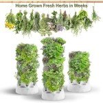 Nutraponics Hydroponics Tower - Hydroponics Growing System for Indoor Herbs, Fruits and Vegetables - Aeroponic Tower with Hydrating Pump, Timer, Adapter, Seeding Bed & Net Pots (Aqua 64)