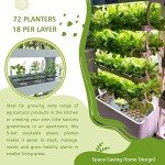 Nutraponics Hydroponics System for Herbs, Fruits, & Vegetables – Hydroponic Growing System with Automated LED Grow Lights – Vertical Farming for Indoor Tower Garden (72 Planters and 82 Seeding Sites)