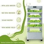 Nutraponics Hydroponics System for Herbs, Fruits, & Vegetables – Hydroponic Growing System with Automated LED Grow Lights – Vertical Farming for Indoor Tower Garden (72 Planters and 82 Seeding Sites)
