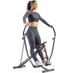 Sunny Health & Fitness Duo Motion Row and Squat Assist Multi-Functional Workout Trainer with Adjustable Resistance, Easy Setup & Foldable, Glute & Leg Exercise Machine - SF-A022070