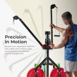 Sunny Health & Fitness Multifunctional All in One Pully Cable Home Gym – Complete Functional Trainer Compact Workout System SF-HG92401