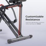 Sunny Health & Fitness Duo Motion Row and Squat Assist Multi-Functional Workout Trainer with Adjustable Resistance, Easy Setup & Foldable, Glute & Leg Exercise Machine - SF-A022070