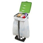 Portable Trash Bag Holder - Collapsible Trashcan for Garbage - Indoor/Outdoor Use - Ideal for Camping, Recycling, and More by Wakeman Outdoors (Green)