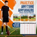 True Strike Pro Football Kicking Tee - Ultimate Football Tee Compatible with All Ball Sizes, Bonus Goal Kicking Tracker, Field Goal Football Holder