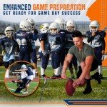 True Strike Pro Football Kicking Tee - Ultimate Football Tee Compatible with All Ball Sizes, Bonus Goal Kicking Tracker, Field Goal Football Holder