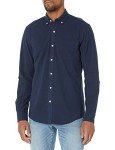 Amazon Essentials Slim-Fit Dress Shirts for Men - Long-Sleeve, Pocket, Button-Down Oxford Shirt, Navy, XX-Large
