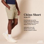 Amazon Essentials Men's Slim-Fit 7" Chino Short, Charcoal, 30
