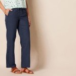 Amazon Essentials Women's Linen Blend Drawstring Relaxed Fit Wide Leg Pant (Available in Plus Size), Navy, X-Large