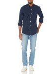 Amazon Essentials Slim-Fit Dress Shirts for Men - Long-Sleeve, Pocket, Button-Down Oxford Shirt, Navy, XX-Large