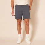 Amazon Essentials Men's Slim-Fit 7" Chino Short, Charcoal, 30