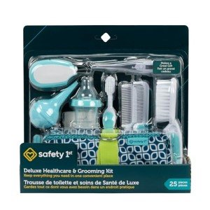 Safety 1st Deluxe Baby Healthcare and Grooming Kit, Arctic Blue, Newborn Baby Essentials, One Size, 25 Pieces