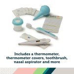 Safety 1st Deluxe Baby Healthcare and Grooming Kit, Arctic Blue, Newborn Baby Essentials, One Size, 25 Pieces