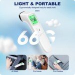 No-Touch Thermometer for Adults and Kids, Accurate Digital Baby Thermometer, FSA HSA Eligible, Fever Alarm & Silent Mode, 2 in 1 Forehead & Object Mode