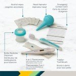 Safety 1st Deluxe Baby Healthcare and Grooming Kit, Arctic Blue, Newborn Baby Essentials, One Size, 25 Pieces