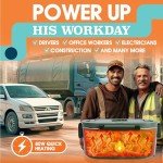 Portable Heated Lunch Box for Work and Travel