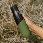 LARQ Self-Cleaning Water Bottle 24 oz - Black/Pine
